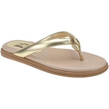 Imagem de Rasteirinha Sola Baixa com Palmilha Confort Macia Chinelo de Strass Pe