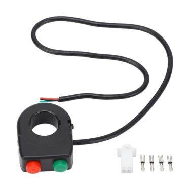 Imagem de Qiilu universal 7/8" guidão 12V buzina farol interruptor botão liga/desliga para moto scooter