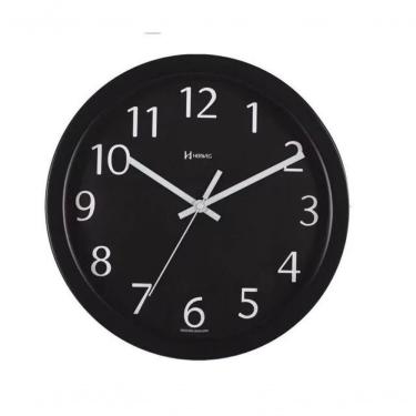 Imagem de Relógio De Parede Alumínio Preto Herweg 6719 único