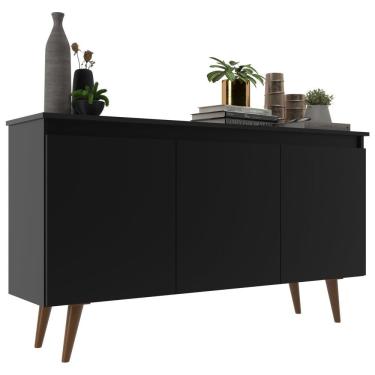 Imagem de Buffet 3 Portas 136cm Retrô Elza Yescasa Preto