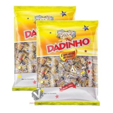 Imagem de Kit 2 Bala Dadinho 600G Doce De Amendoim Tradicional Dizioli