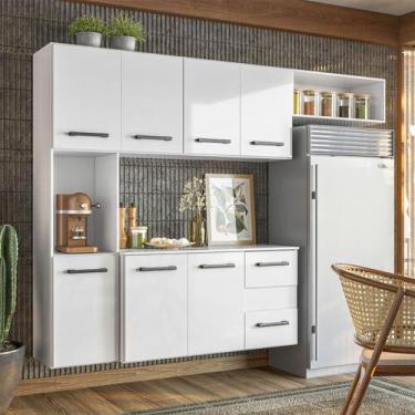 Imagem de Armário Suspenso para Cozinha com Balcão 180x136cm Juliete Nicioli,  B
