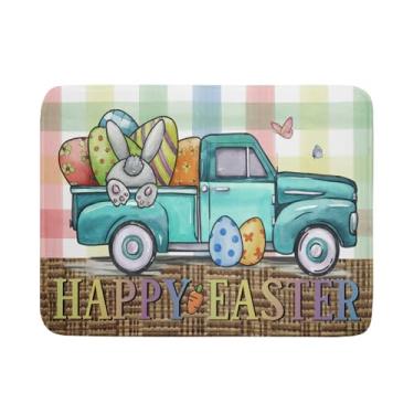 Imagem de Kawani Tapete De Secagem Louças Para Caminhão Páscoa Balcão Cozinha 18X24", Absorvente Microfibra Em Formato Rabo Coelho, Tapetes Grandes Escorredor Louça Laváveis À Máquina, Acessórios