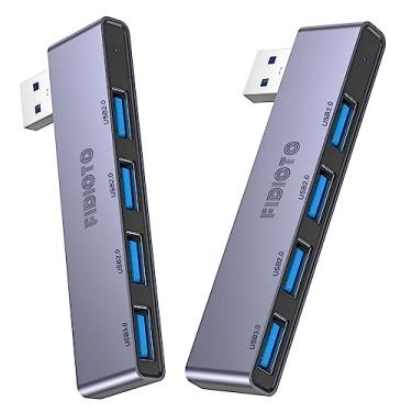 Imagem de Fidioto Pacote Com 2 Hubs Usb, Modelo Correto, Hub De 4 Portas (1 Porta 3.0, 3 2.0), Expansor Divisor Para Laptop, Xbox, Pen Drive, Hdd, Console, Impressora, Câmera, Teclado, Mouse