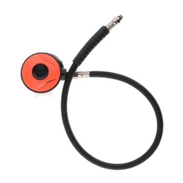 Imagem de oshhni Regulador de mergulho de 2ª fase, controlador de snorkel, equipamento subaquático para mergulho com snorkel, esportes aquáticos com bocal, respirador, Vermelho
