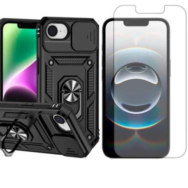 Imagem de Capa Anel Magnetico Para iPhone 16e + Pelicula Hidrogel - GR Global Re