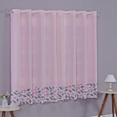 Imagem de Cortina Baby 2 Metros Quarto de Bebê Infantil Menino Menina Varão Simp