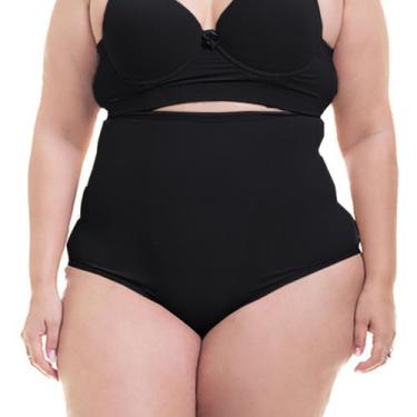 Imagem de Calcinha Plus Size Cós Alto de Média Compressão Vislumbre ref 9006, Pr