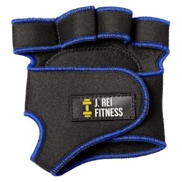 Imagem de Luva Fitness Academia - StefaniShoes, Preto com azul