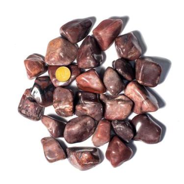 Imagem de 1 kg Aragonita Roxa Rolado Pedra Natural G 30 a 45mm Tipo B - Cristais