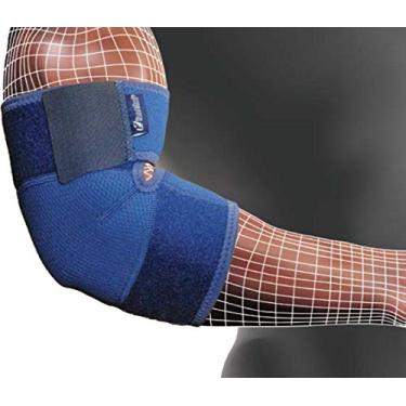 Imagem de Cotoveleira Ajustável Neoprene Premium Hammerhead Unissex Azul ÚNICO