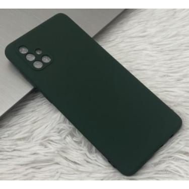 Imagem de Case Capa Capinha A71/A72 Samsung Galaxy Silicone Aveludado Proteção d