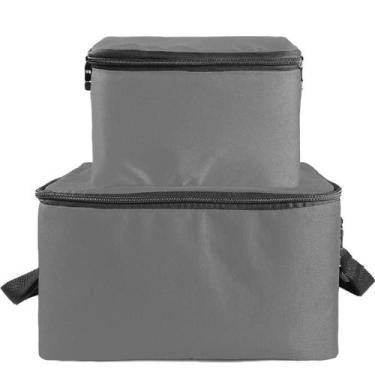 Imagem de Kit 2 Bolsas Térmicas Impermeáveis 5L 10L BLT119 Cinza - Teisen - Teis