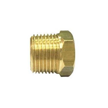 Imagem de Redutor de bucha hexagonal AIGO, NPT macho x NPT fêmea (1/10.2 cm macho NPT x 1/20.3 cm fêmea NPT)