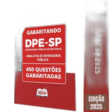 Imagem de Caderno Dpe Sp 2025 Analista Defensoria Pública Questões - Apostilas O