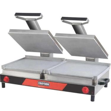 Imagem de Sanduicheira Elétrica Croydon Dupla 2 Prensas Lisas SDGL, 110V