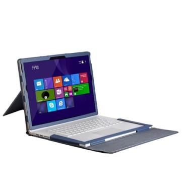 Imagem de Capa removível para laptop Microsoft Surface Book 3 2 1 [Sem outros modelos] Capa para tablet PC capa para notebook bolsa de computador com suporte (azul com suporte, 15)