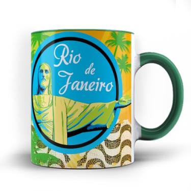 Imagem de Caneca xicara Rio de Janeiro Cristo Redentor 25 (Verde)