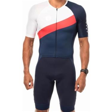 Imagem de Macacão De Manga Curta Masculino Triathlon Race Suit Trisuit Sportswear Skinsuit, Bodysuit 7, S