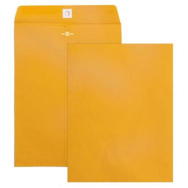 Imagem de Envelopes com fecho Goefun 9x12cm, papel 100gsm, pacote com 100 unidad