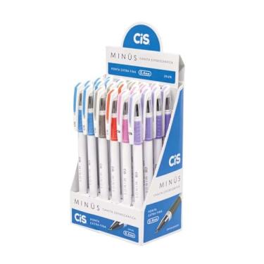 Imagem de Caneta Esferográfica Minus 0.4 mm, CIS, 66.0000, Display com 24 Unidades Multicor