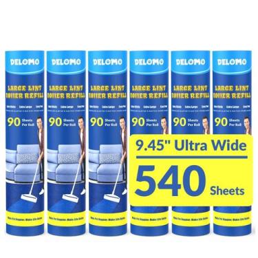 Imagem de Refil Lint Roller DELOMO Large 540 folhas (pacote com 6)