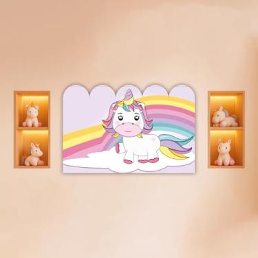 Imagem de Cabeceira de Cama Decorativa Infantil para Quarto de Meninas - Tema Unicórnio (CabCerq-0025)