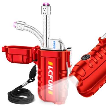 Imagem de Isqueiro de arco de plasma LCFun elétrico USB C recarregável com lante