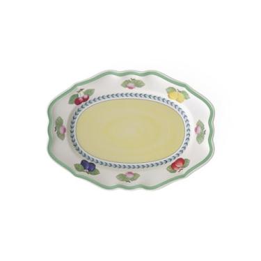Imagem de Villeroy & Boch Travessa oval French Garden Fleurence, 36,8 cm, porcelana premium, branca/multicolorida