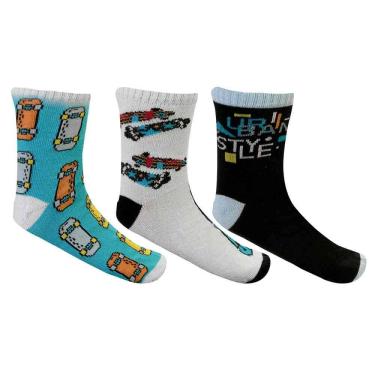 Imagem de Meia Keny Infantil Kit c/ 3 V Pares 10020