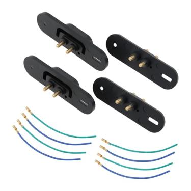 Imagem de YINETTECH 2 conjuntos de sistema de alarme central de porta deslizante para portas deslizantes ou traseiras com terminais de crimpagem