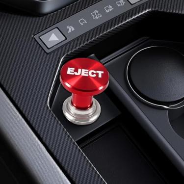 Imagem de Jsorum Isqueiro de carro, plugue de isqueiro, botão de pressão de liga de alumínio de 12 V, substituição para acendedor de cigarro, acessórios de carro, isqueiro de carro para a maioria dos carros