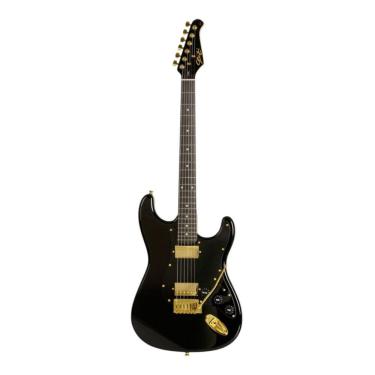 Imagem de Guitarra Seizi Vintage Ronin Hh Black Gold