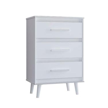 Imagem de Cômoda para Quarto Pé Palito 3 Gavetas Lima
