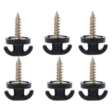 Imagem de BYYINGSUS Gancho de bolso de malha de carro fivela de malha interior de carro parafuso de fixação de parafuso de armazenamento de malha clipe de montagem de bolso (preto-06)