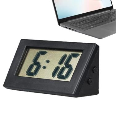 Imagem de Relógio digital para mesa | Relógios elétricos de viagem | Visor LED de grande número, ornamentos de mesa, relógios elétricos, operados por bateria para quarto e cozinha