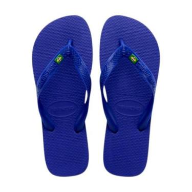 Imagem de Chinelo Unissex Havaianas REF: BRASIL, Azul, 37