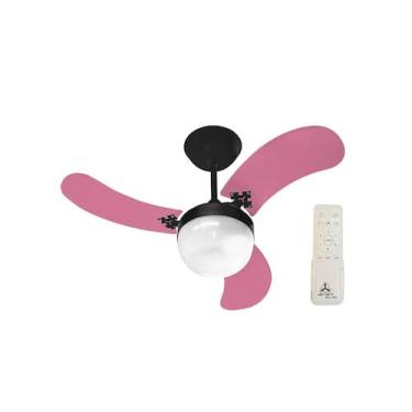 Imagem de Ventilador de Teto Venti-Delta Inverter Preto Ultra Colors Rosa Bivolt
