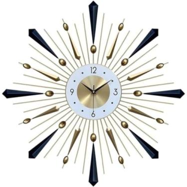 Imagem de XFNVXC Relógio de parede para quarto, casa, moderno, relógio de parede, decoração silenciosa, silenciosa, movimento de quartzo, relógio de parede decorativo para sala de estar (80 * 80 cm) (80 * 80 cm
