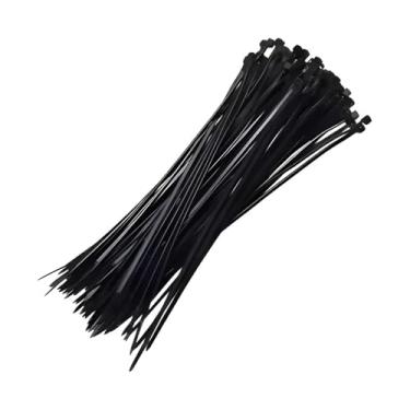 Imagem de 1000 Unidades Abraçadeira De Nylon Enforca Gato Preto 9Lm Eda Vergalhão Cinta