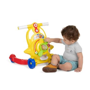 Imagem de Andador 2em1 Bebê Aviador Amarelo Com Som +3 Meses - Tateti