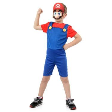 Imagem de Fantasia Mario Bros Infantil - Super Pop - Super Mario World - Origina