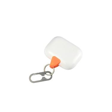 Imagem de JURA Âncora para todos os Apple AirPods - mosquetão de titânio - Âncora laranja vibrante - Lightning e USB-C
