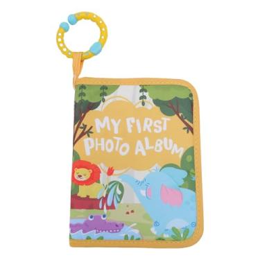 Imagem de OPPWONG Meu Primeiro álbum de Fotos do bebê, o Livro de Memórias do bebê é Seguro e Resistente a rasgos. As Páginas Internas Apresentam Vários Bolsos de Fotos para Fotos
