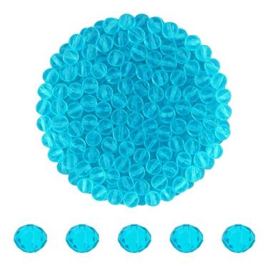 Imagem de Mandala Crafts Contas de cristal briolette turquesa de 4 mm – 1500 contas de vidro facetadas para fabricação de joias, suprimentos de contas, artesanato DIY, pulseiras, colares, brincos e contas