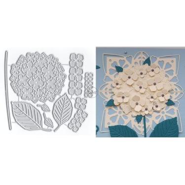 Imagem de DzIxY Lindas folhas de flores moldes de corte de metal para fazer cartões, papel em relevo, corte, máquina de scrapbook, estêncis, bolsos de armazenamento, suprimentos