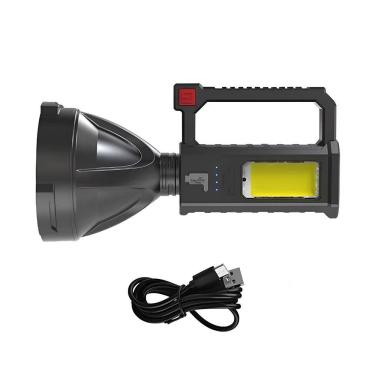 Imagem de Farol Lanterna Holofote Led Recarregável Usb Suporte Tripé