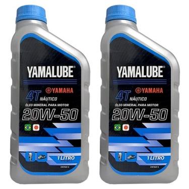 Imagem de Óleo Motores de Popa 4 Tempos Yamalube 20w50 1 Litro Kit C/2 - Yamaha