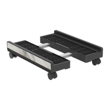 Imagem de Suporte para Gabinete de PC | Carrinho Móvel Ajustável com Rodas com Travão - Carrinho Para Torre De Computador - Para Casa Local De Trabalho Computador Portatil Monitor Sala De Jogos Armazenamento