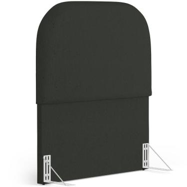 Imagem de Cabeceira Cama Box 100cm Orgânica Lanna W01 Linho Verde Musgo - Lyam Decor